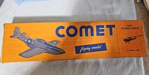 Comet Piper Cub 1945 modelo de avión de madera piezas caja CJ - Imagen 1 de 5