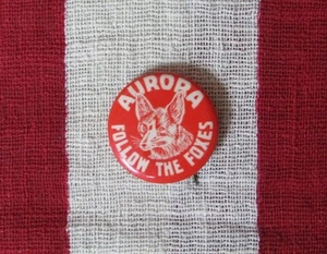 Vintage 1915 Aurora Foxes Minor League Baseball Pin Pinback Button Rare Illinois - Picture 1 of 4