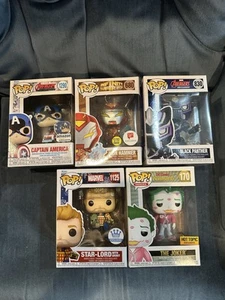 Funko Exclusive Dc and Marvel Lot - Picture 1 of 2