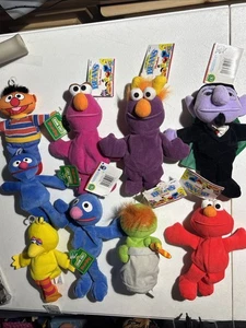 Vintage Jim Henson Sesamstraße Tyco Bohnen mit Etikett Menge 9 Neu - Bild 1 von 12