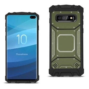 Für Samsung Galaxy S10+ Plus Hülle TPU Magnet Platte Edelstahl Cover Grün - Bild 1 von 4