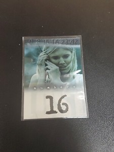 Lost Season 1 Inkworks - 2005 Numbers Die-Cut Foil Card N16