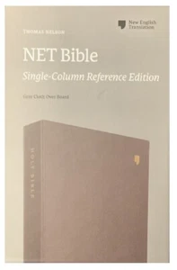 Thomas Nelson NET Bible; 2020; Gray Cloth over Board; 8 Point - Imagen 1 de 8