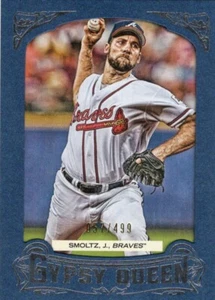 John Smoltz Braves 2014 Topps Gypsy Queen marco azul #24 057/499 Bx11d - Imagen 1 de 2