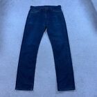 Levi's 504 Herrenjeans (32 Zoll Taille) (34 Zoll Bein) normale Passform blau