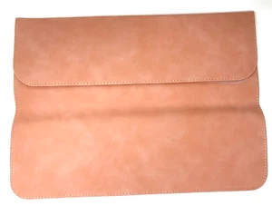 Laptop Suede Horizontal Sleeve Pink New 14 Inches - Picture 1 of 3