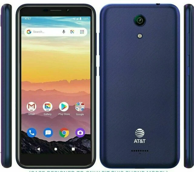 New AT&T CALYPSO (U318AA) 16GB 5.5" Blue Android 10 LOCKED Smartphone - Image 1 of 1