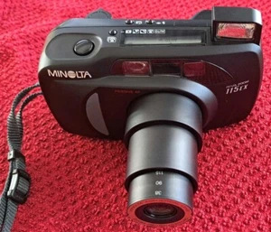 Minolta Riva Zoom 115EX analoge Kompaktkamera 38-115 mm - Bild 1 von 7
