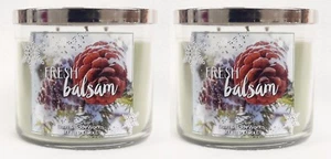 2 Bath & Body Works FRESH BALSAM 3-Wick Scented Candle 14.5 oz - Picture 1 of 1