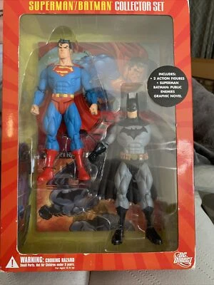 NEW Superman/Batman Collector Set NIB includes GRAPHIC NOVEL & STAND DC DIRECT  - Image 1 of 4