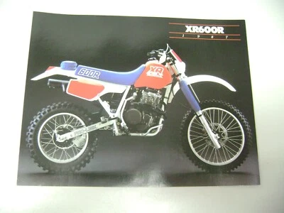 5LOEM NOS 1987 HONDA XR600R SALES BROCHURE 25L - Image 1 of 2