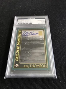 2000 Topps #379 Bobby Thompson Autograph Auto PSA DNA Authentic Auto Giants - Picture 1 of 2