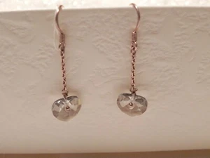 CREAZIONI - Orecchini in argento rosa e swarovski - fatti a mano - BIJOUX - Foto 1 di 1