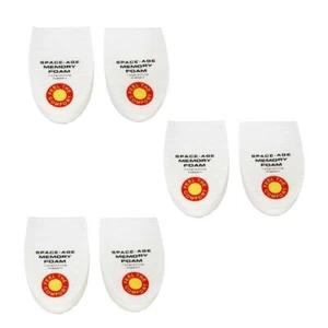 3x Heel Pads Insoles Memory Foam Heel Pads White - Picture 1 of 12