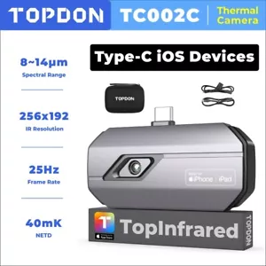 TOPDON TC002C-E Wärmebildkamera Infrarot-Thermometer iphone TYPE-C IPAD 256X192 - Bild 1 von 10