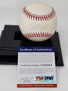 MIKE TROUT signed OML baseball PSA/DNA COA ANGELS - Picture 1 of 6