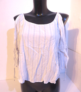 HOLLISTER  hübsche Bluse Gr. S / 36 weiß gestreift Teenager Mode Kleidung Tunika