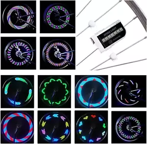 LED Bike Wheel Lights - A12 Waterproof Cool Bicycle Tire Light, Safety Spoke, - Picture 1 of 12