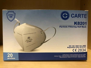 20x FFP2 NR-Maske CARTE K8201 CE Konform - Bild 1 von 5