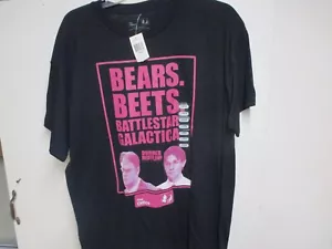 THE OFFICE (BEARS, BEETS, BATTLESTAR GALACTICA) TV SERIES T SHIRT (LARGE) NWT - Picture 1 of 4