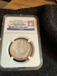 2014 S 50 C Baseball Hall of Fame Early Releases PF69 Ultra Cameo - Picture 1 of 2