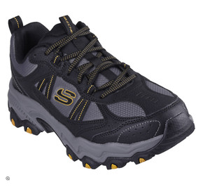 MEDIU/WIDE Skechers® Men's Stamina at Upper Stitch Sneaker Color:BLACK/CHARCOAL