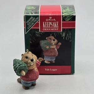 Yule Leñador Castor Animal Sello Recuerdo Adorno de Navidad 1991 De colección - Imagen 1 de 11