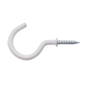 ZENITH Cup Hooks 3.0x32mm White Plastic WIC0332 - Picture 1 of 1