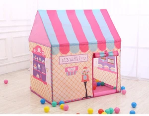 Kids Pink Princess Castle Play Tent Indoor/Outdoor Play House Play Room Toy Gift - Picture 1 of 11