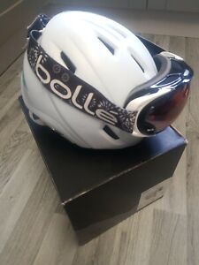 salomon Mirage photo custom air ski helmet & bolle goggles size S 53-56  & box 