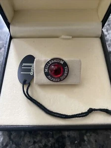 Authentic Dunhill Tie Pin Limited Edition Millennium Silver Red Gem w/Case&Card - Picture 1 of 6