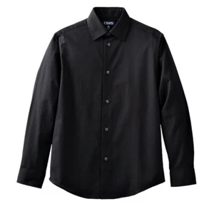 Boys' Chaps Stretch Button-Down Shirts,Black,Gray,M (10/12),L (14/16) HUSKY, NWT - Picture 1 of 6