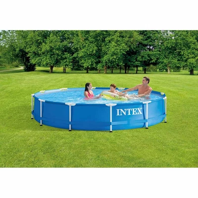 Intex Metall Frame Pool, 366x76cm, rund, Kartuschenfilter, 28212GN - Bild 1 von 2