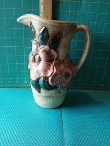 Vintage* HOLLAND* Ceramic Pitcher with Floral Design - Picture 1 of 9