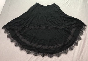 Express Skirt Women's S Whimsigoth Dark Boho Peasant Witchy Hippie Indie Black - Picture 1 of 9