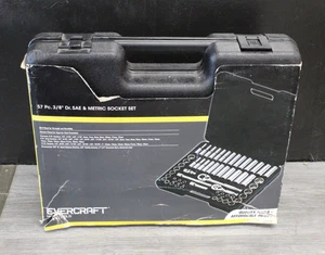 EVERCRAFT 57 Piece 3/8" DR. SOCKET SAE  & METRIC SOCKET SET 774-0130 NEW - Foto 1 di 2