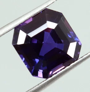 9x8 MM AAA Natural Flawless Ceylon Purple Sapphire Emerald Cut Loose Gemstone - Picture 1 of 6