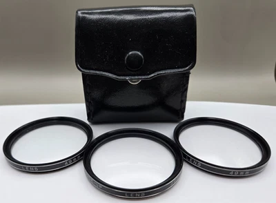 Vivitar 49mm Coated Close-Up Filter 3-Lens Set  No. 1, 2, 4 + Case - Image 1 of 4
