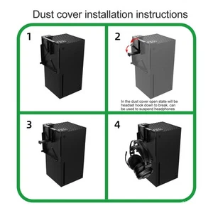 Game Console Dust Filter Cover Abs Dustproof Filter Cover With Vr Retractabl BUU - Afbeelding 1 van 12