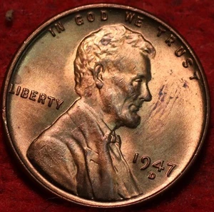 Uncirculated 1947-D Denver Mint Copper Lincoln Wheat Cent - Picture 1 of 2