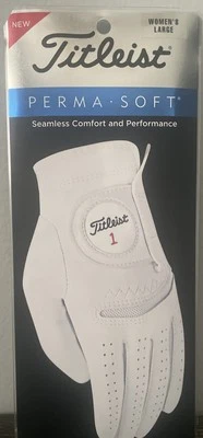New Womens Titleist Perma Soft Golf Glove Large Left Hand Right Handed Golfer - Image 1 of 3