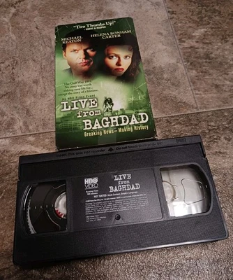 2003 Vintage Live from Baghdad Movie VHS Tape Michael Keaton EUC  Foto 1 de 4