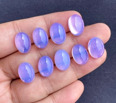 Lavender Quartz Smooth Oval Cabochon, Loose Gemstone, 14x10 MM 1 Piece 7Ct. - Image 1 of 2