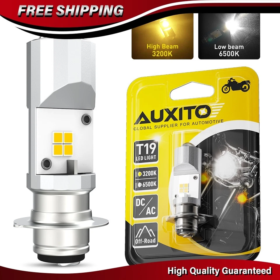 P15D H6M Bombillas LED para motocicleta haz alto bajo ámbar/blanco para Yamaha Blaster 200 Foto 1 de 4