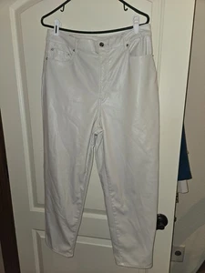 H&M Divided Faux Leather Panrs, Womens 12, Tan - Bild 1 von 9