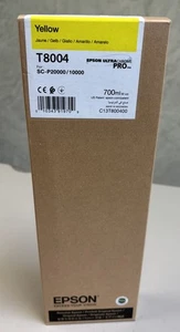 Cartucho de tinta amarillo original Epson T8004 700 ml OEM SC-P20000 - 12.2022 - Imagen 1 de 3