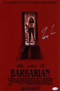 ZACH CREGGER FIRMATO BARBARO 11X17 POSTER FILM STAMPA FOTOGRAFICA con ACOA COA - Foto 1 di 3