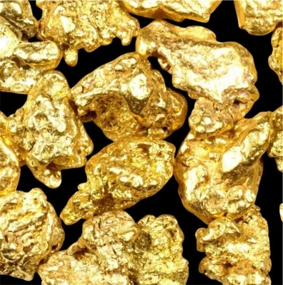 2.000 GRAMS ALASKAN YUKON BC NATURAL PURE GOLD NUGGETS #4 MESH - Image 1 of 4