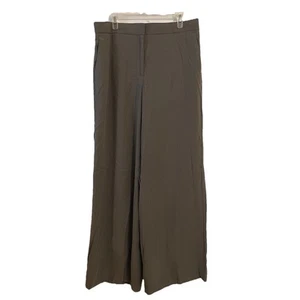 Ann Taylor Pants Size 12 The Palazzo Wide Leg High Rise Olive Green NWT - Picture 1 of 24