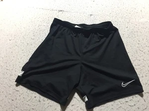 Nike Dri-Fit Academy Fußballshorts Herren L Large schwarz weiß Logo elastischer Bund - Bild 1 von 12